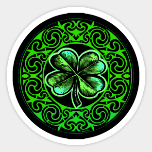 Shamrock Irish Celtic Fierceness Sticker